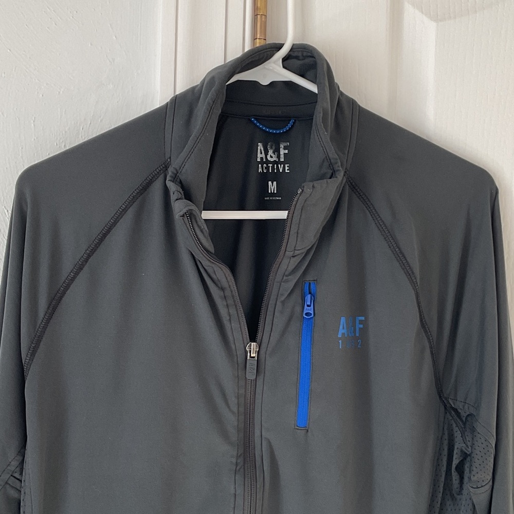 Abercrombie & Fitch Men's Dark Gray Performance Jacket Size M